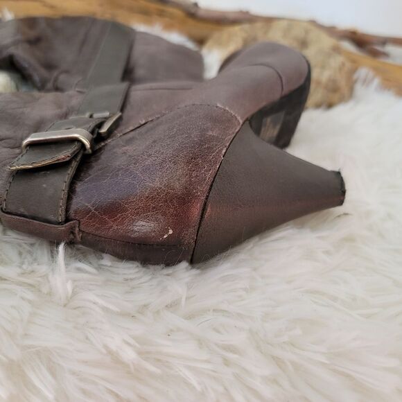 Jessica Simpson pull on knee high boots leather - Picture 4 of 15